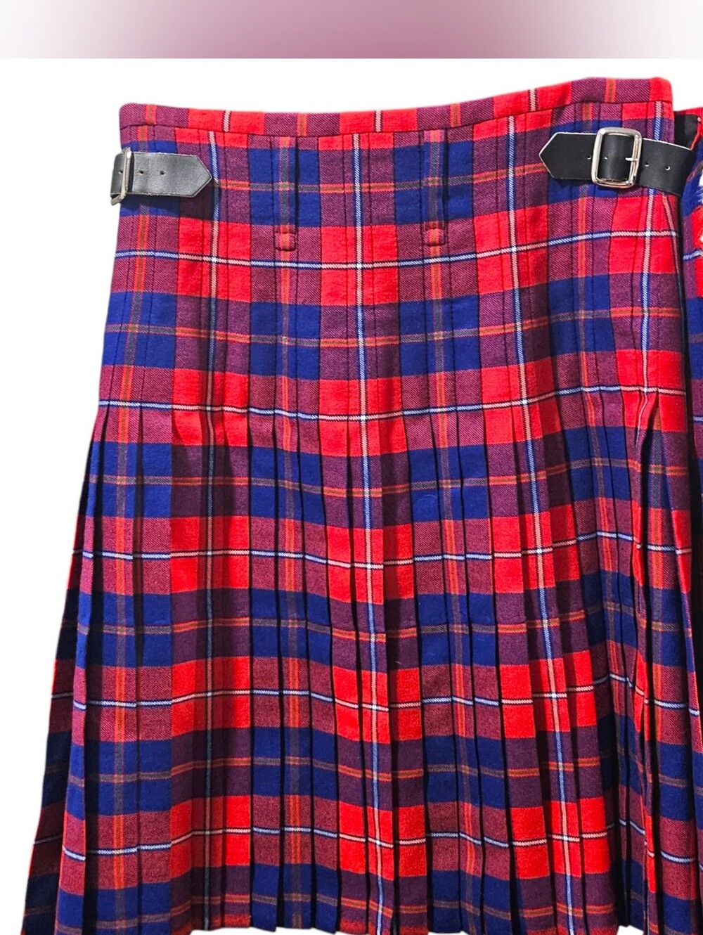 Custom Bespoke MacIntyre Clan Tartan Pleated Kilt Skirt